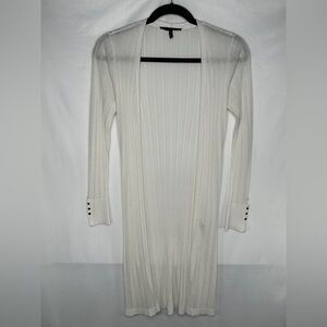 White House Black Market Open Front‎ Cardigan Long Side Slits Officewear Sz XL